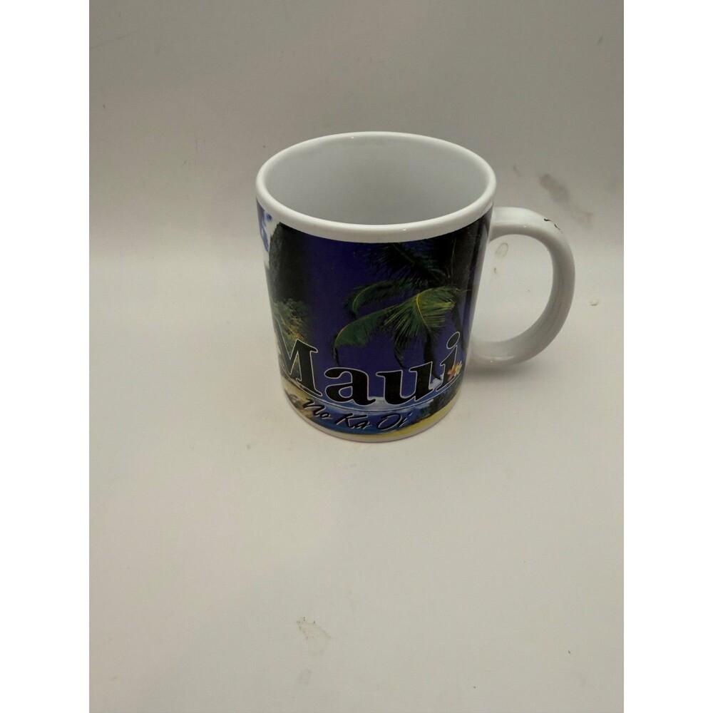 Maui No Ka Oi Coffee Mug ABC Stores Hawaii 2008 Tropical Souvenir Cup